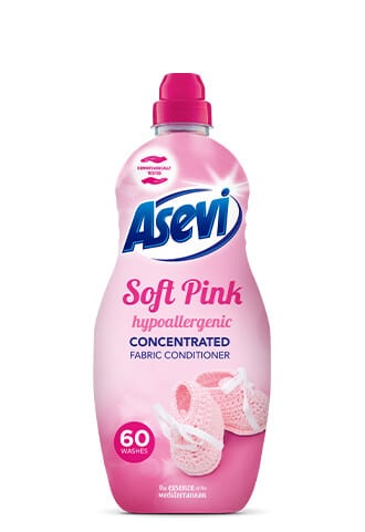 Asevi - Soft pink öblítő (60mosás) 1, 44 L