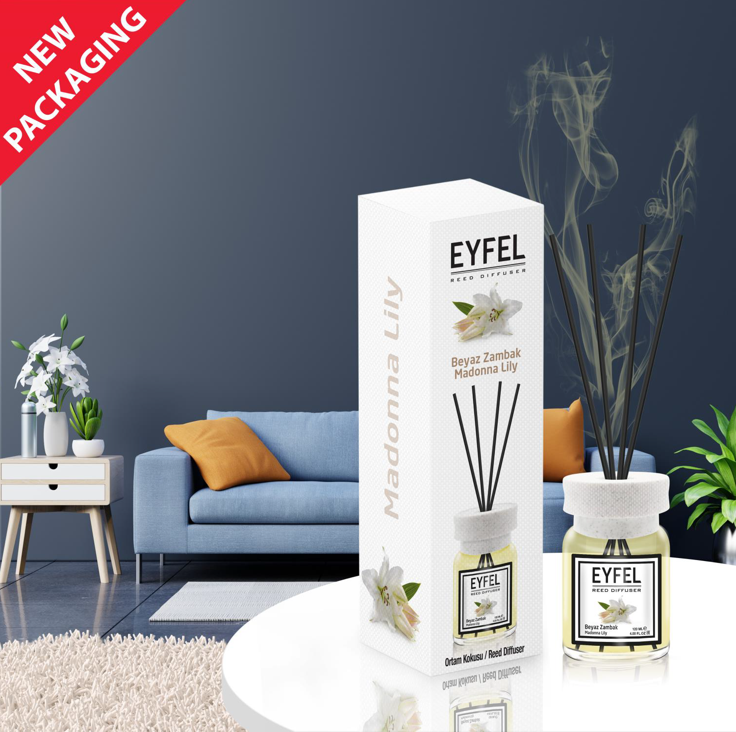 Eyfel - Pálcikás Illatosító (Liliom) 120 ml