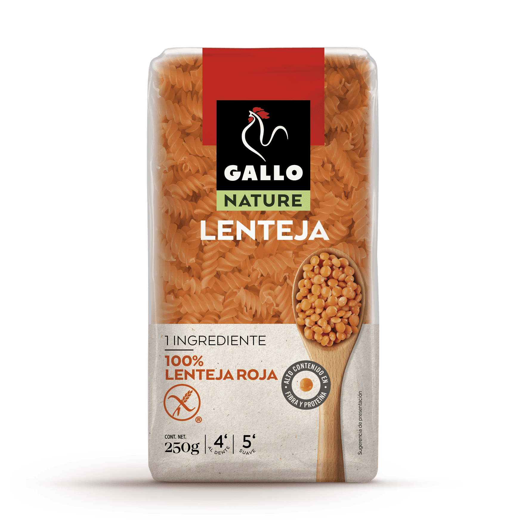 Gallo - Vöröslencseliszt tészta orsó 250 g