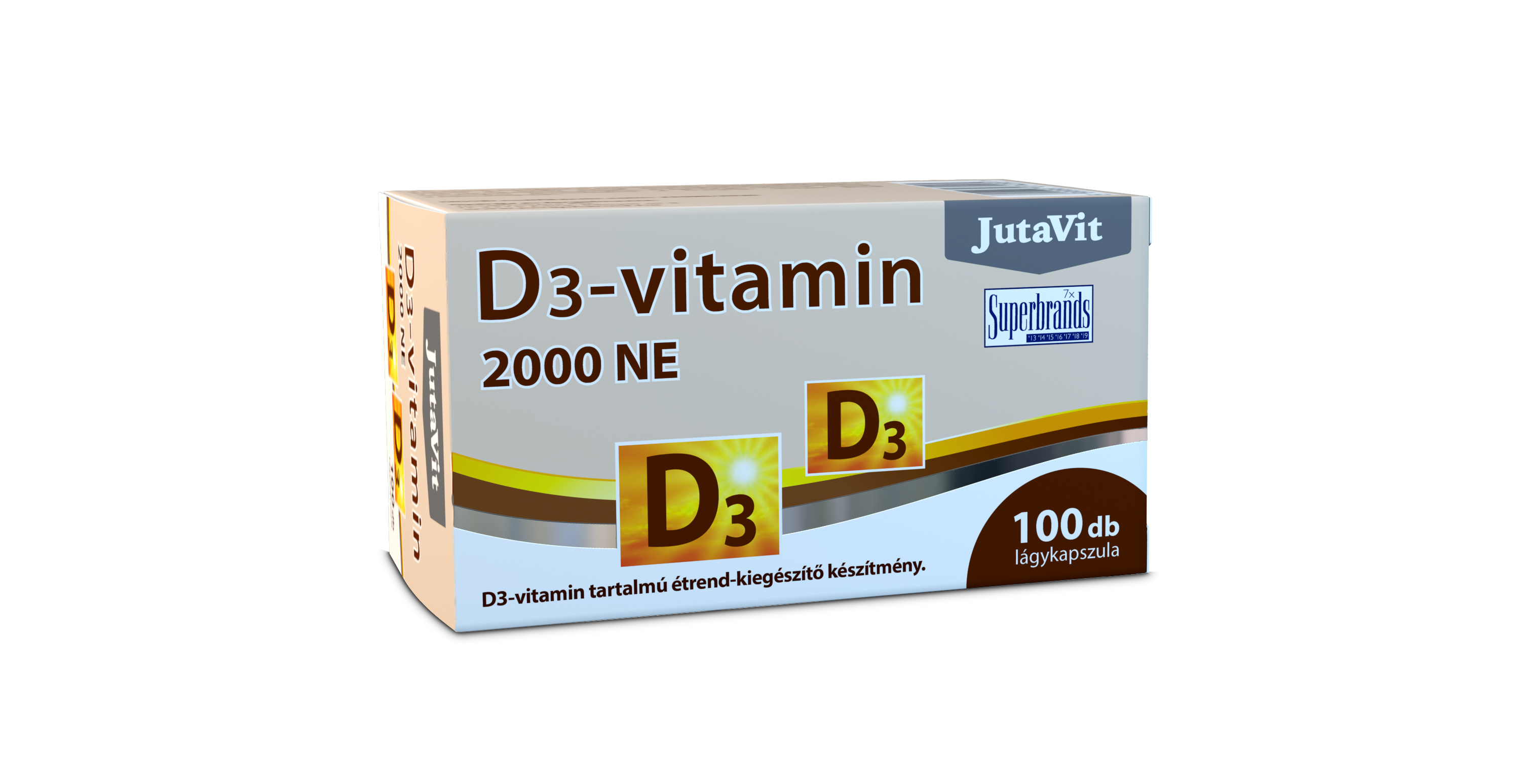 JutaVit - D3-vitamin 2000NE lágykapszula 100x É-K.