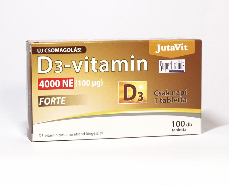JutaVit - D3-vitamin 4000NE (100µg) FORTE 100x