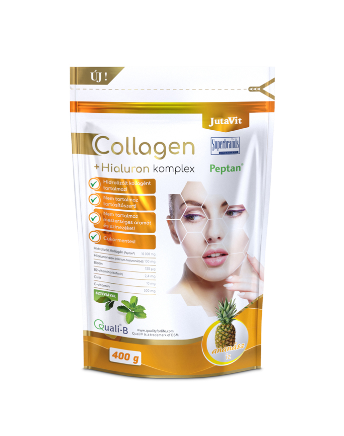 JutaVit - Collagen+hialuron komplex Ananász 400 g