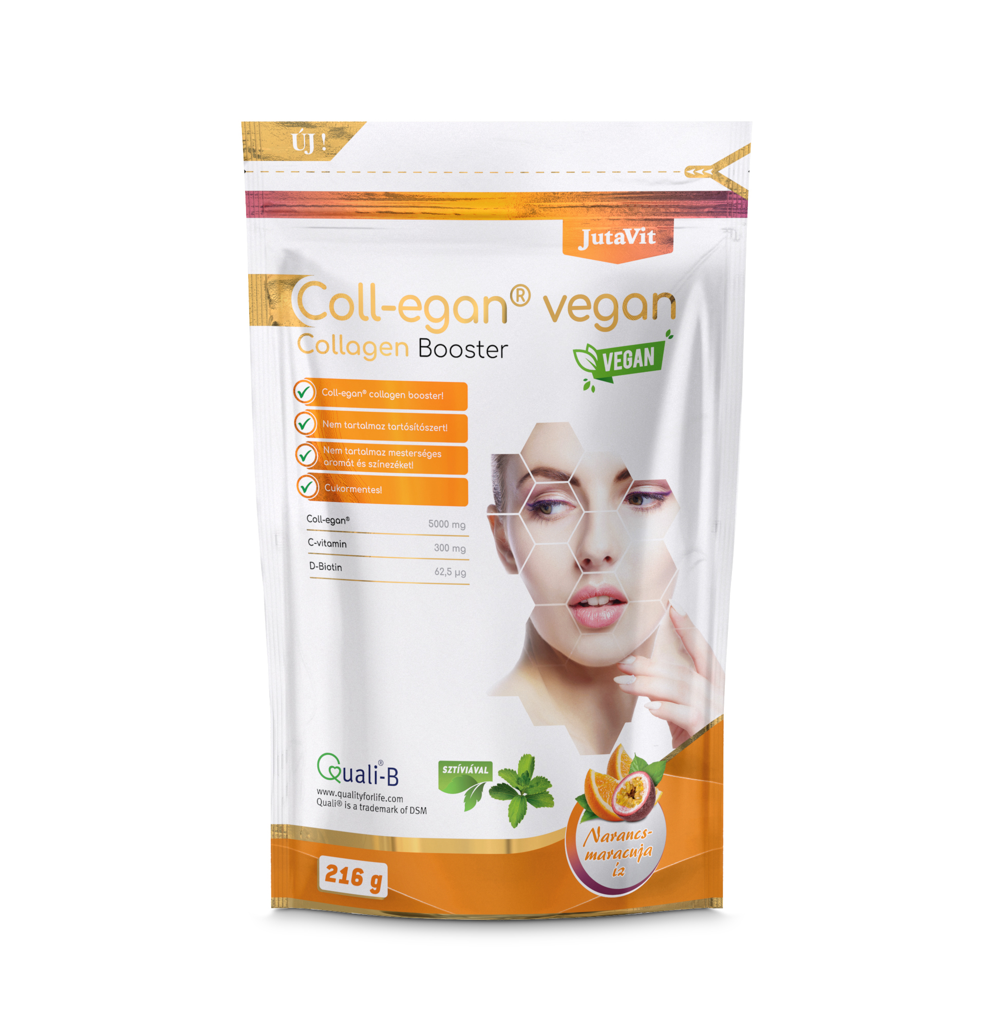 JutaVit - Coll-egan vegan Narancs-maracuja 216 g