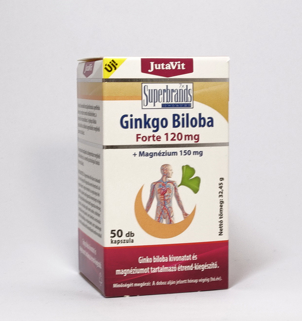 JutaVit - Ginkgo Biloba 120 mg+Magnézium 150mg 50x