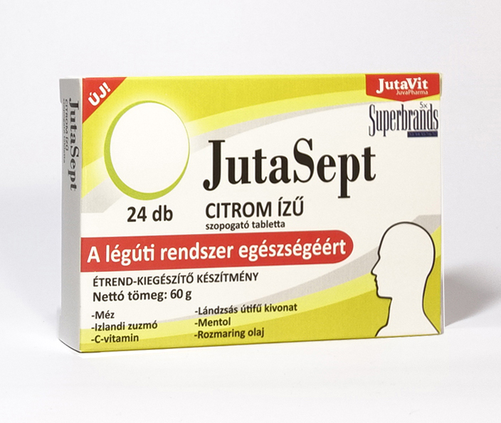 JutaVit - JutaSept szopogató tabletta CITROM 24x