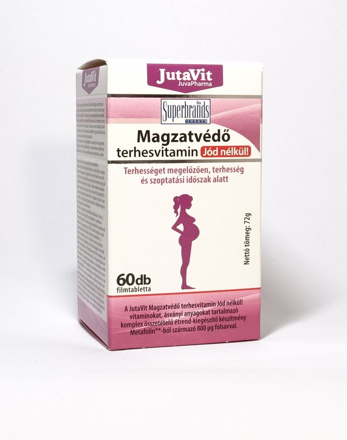 JutaVit - Magzatvédő (JÓD nélkül) terhesvitamin 60x