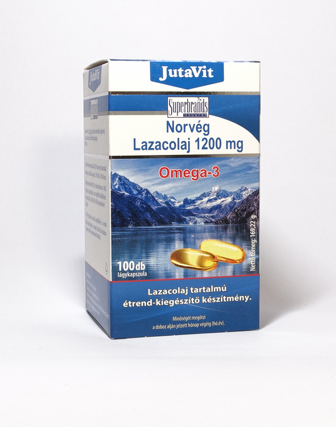 JutaVit - Norvég lazacolaj 1200 mg Omega 3 100x