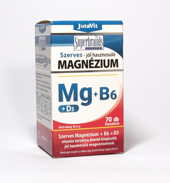 JutaVit - Szerves Magnézium+B6+D3 70x