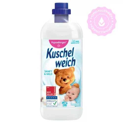 KUSCHELWEICH - öblítő hipoallergén finom & enyhe illat 1 L