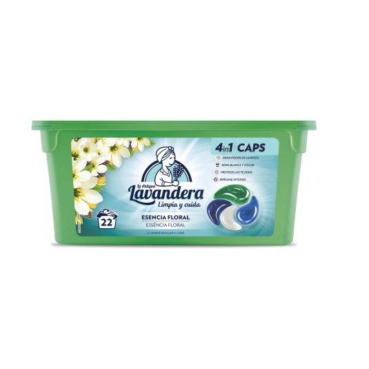 Lavandera - 4in1 Univerzális mosókapszula virág illattal (22 mosás)