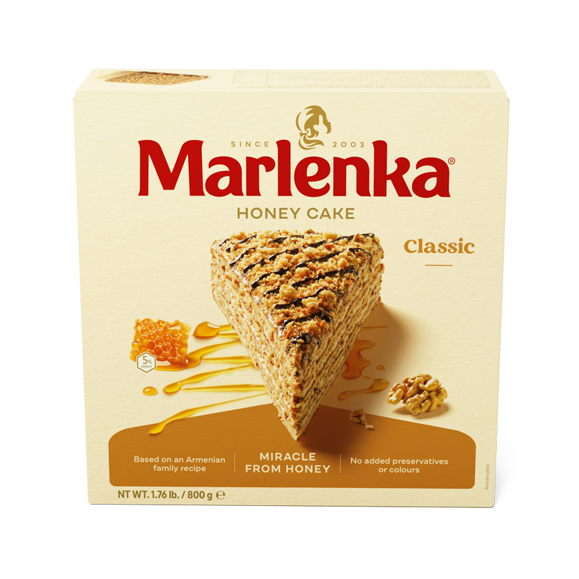 Marlenka - Mézes torta dióval 800 g
