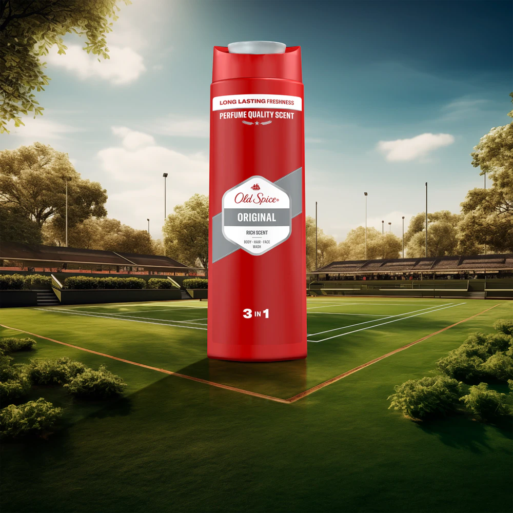 Old Spice - OriginalTusfürdő És Sampon Férfiaknak 400 ml (3az1-ben)