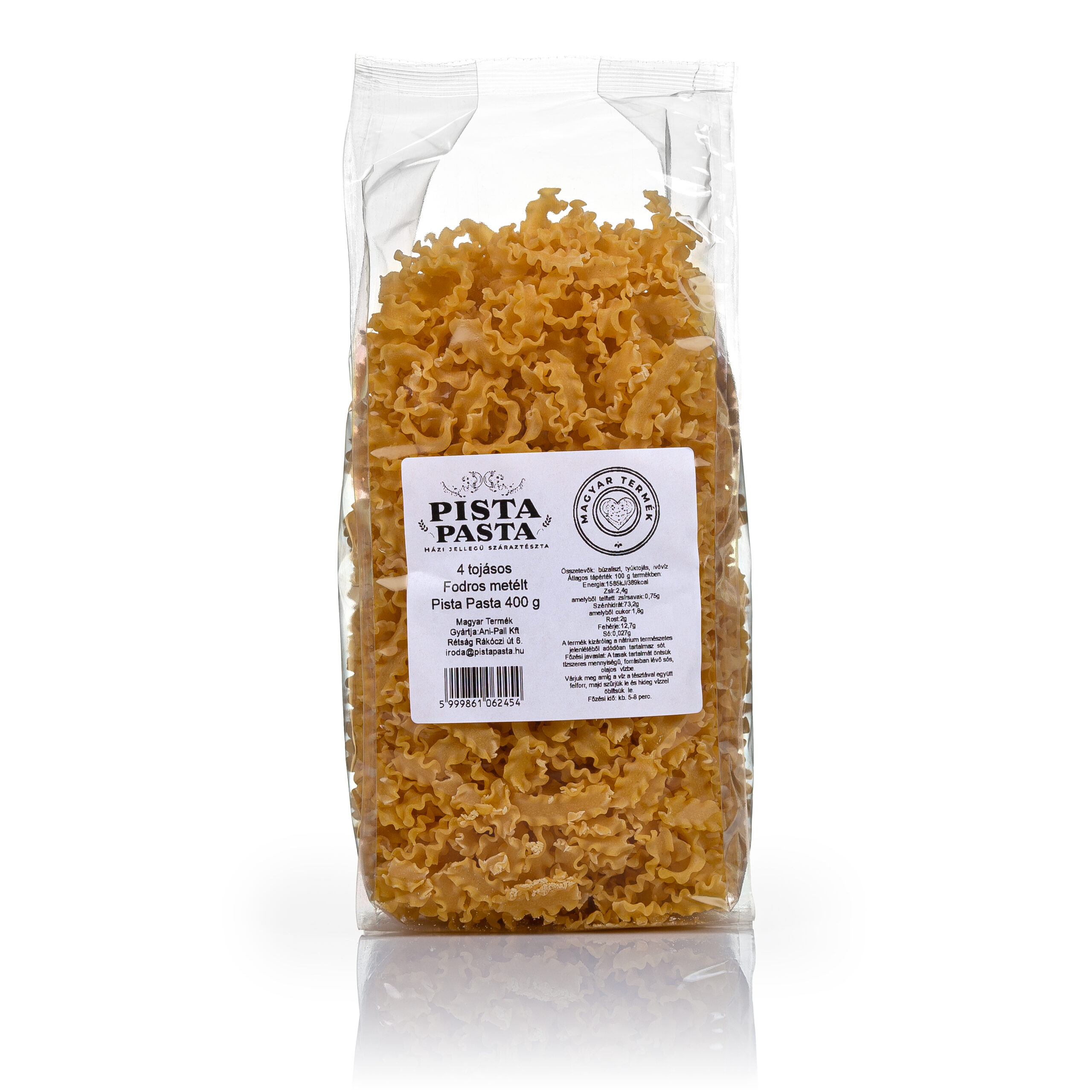 Pista Pasta - Fodros metált 400g