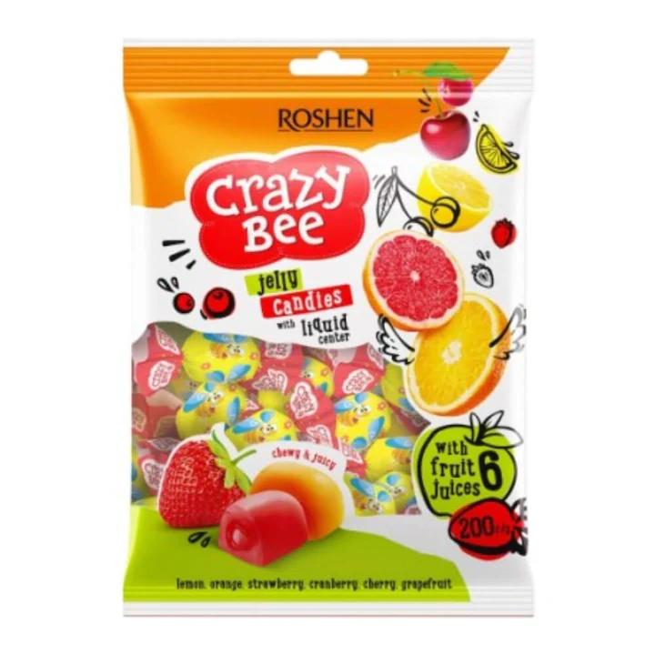 Roshen - Crazy Bee Fruity gumicukorkamix 1 kg