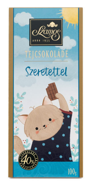 Szamos - Tejcsokoládé 100 g - Cicás