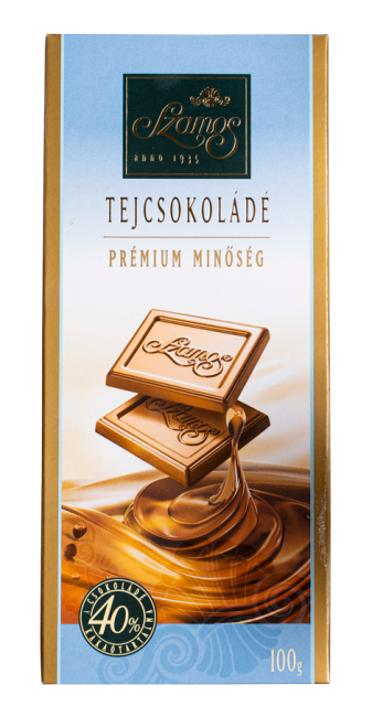 Szamos - Tejcsokoládé tábla - 40 %-os kakaótartalom 100 g