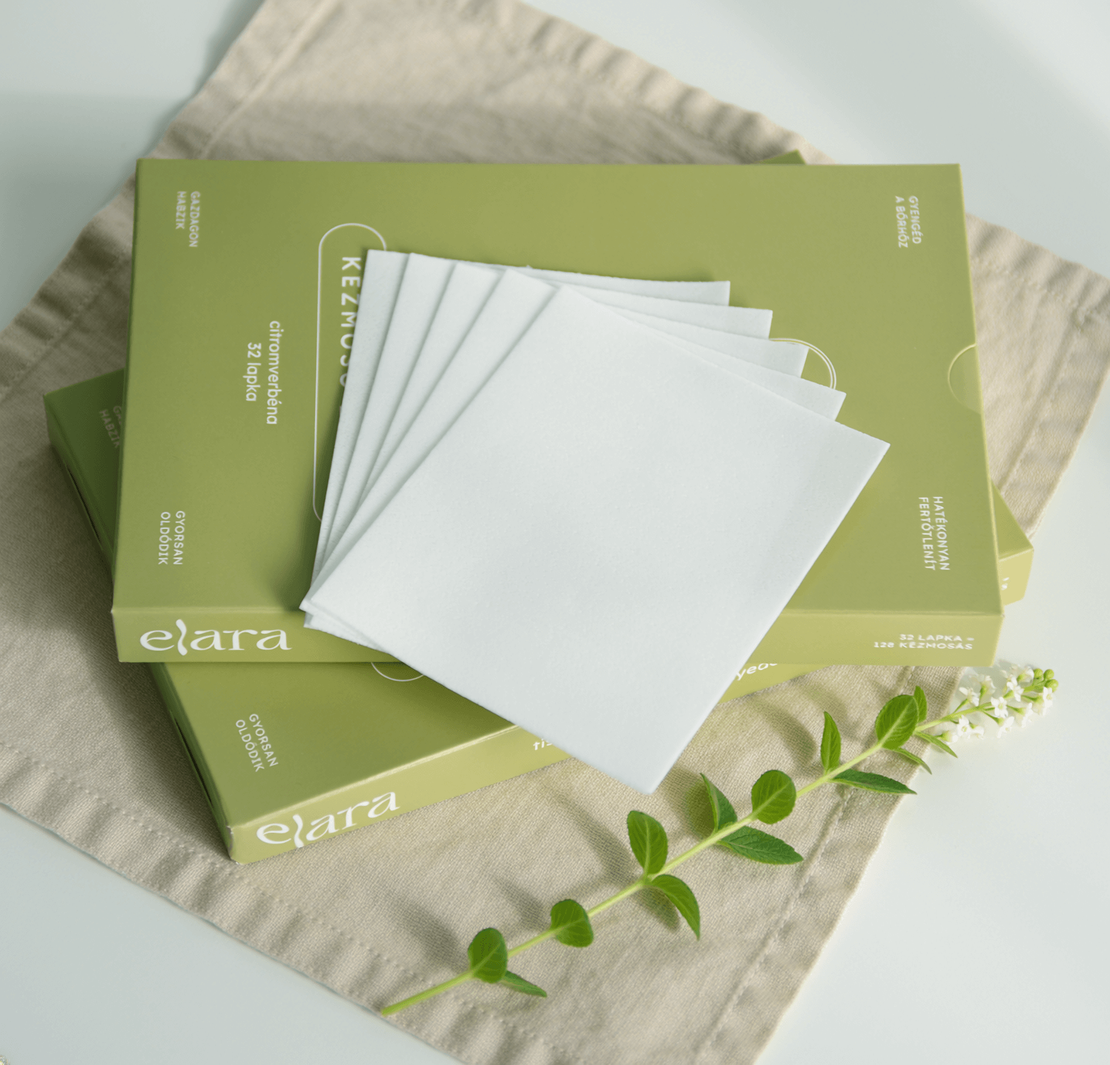 Elara kézmosó lapka citromverbéna 32 lapka