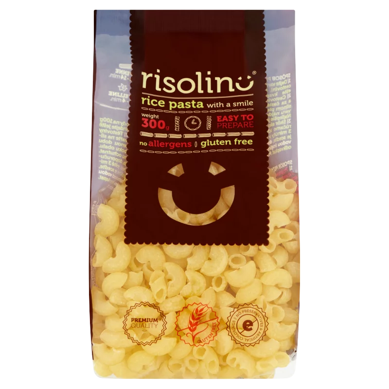 Risolino - Macaroni természetesen gluténmentes rizstészta 300 g